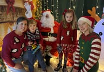 Santa was busy at Bow School's Christmas Fair