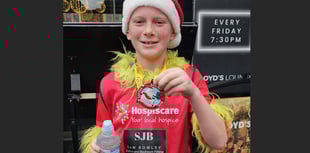 Harry ran Santa Run in memory of his grandad

