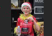 Harry ran Santa Run in memory of his grandad