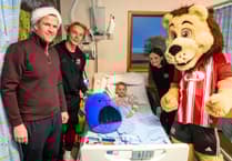 Footballers take time out to spread festive cheer at RD&E