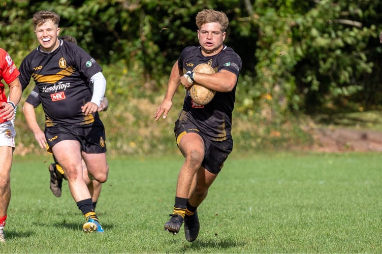 Charlie Conner pelting down the field during a previous 2nd XV game