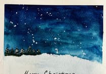 QE School pupil runner-up in local Christmas card competition