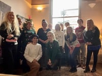 Christmas jumpers worn by solicitors staff for Save the Children
