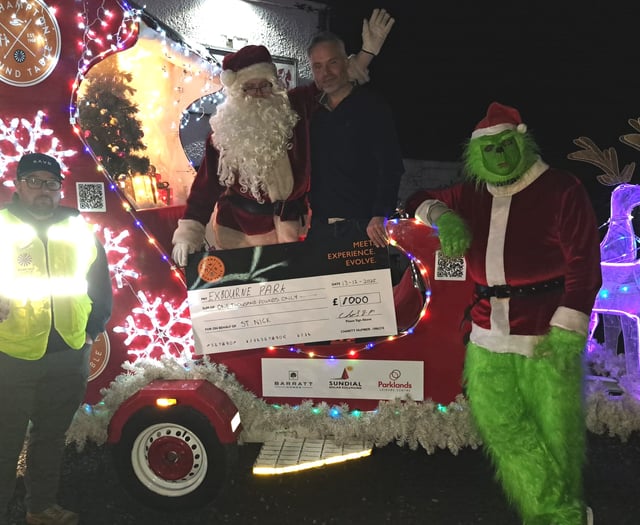 Santa's sleigh brings festive cheer to North Tawton