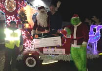 Santa's sleigh brings festive cheer to North Tawton