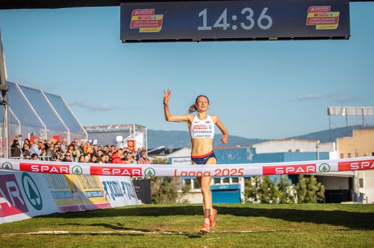 Innes won the 4.5k race in Lagoa, Portugal