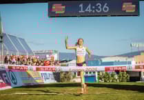 Triple gold European medals for Devon running star