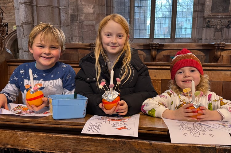 There was time for some colouring for those who made their Christingles early.  AQ 0644
