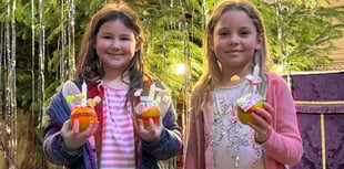 Lovely Christingle service held in Crediton Parish Church
