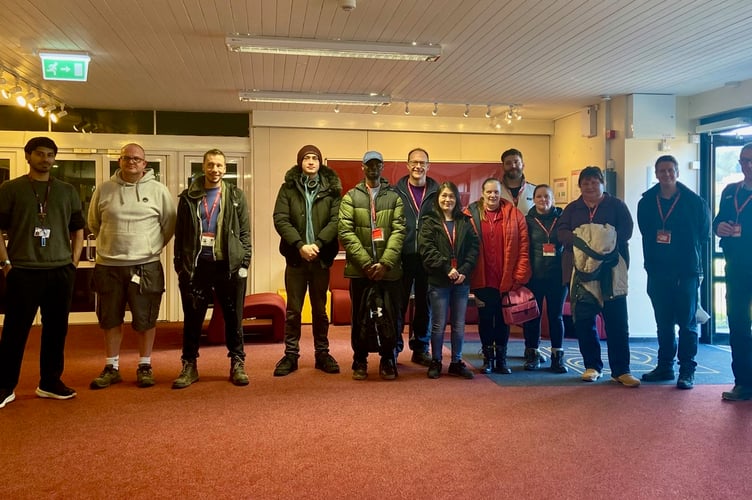 The Ernest Jackson volunteers who helped with QE’s Outdoor Learning and Wellbeing Project.
