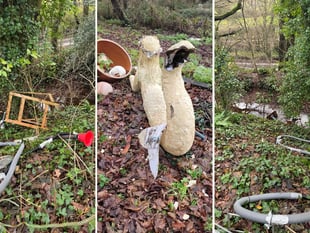 Art destroyed, swastika found at vandalised Crediton community space