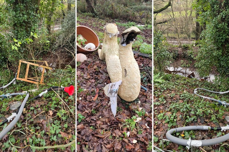 Vandalism at Four for All community space, Crediton (The Turning Tides Project)