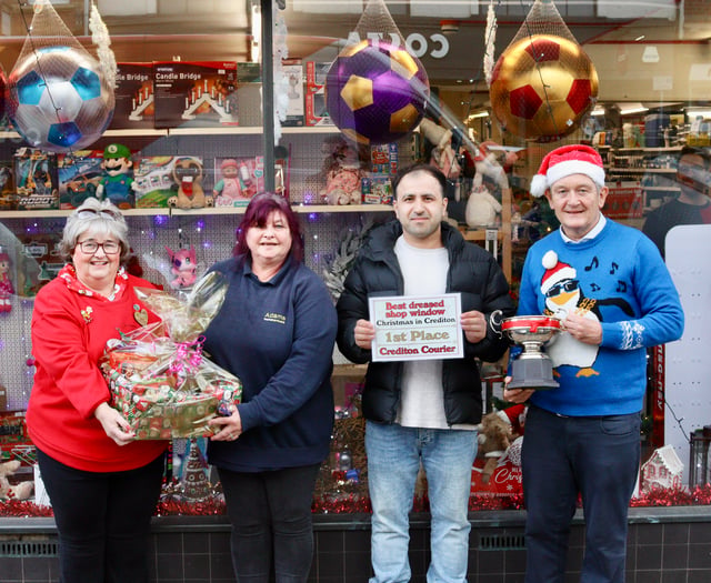Shop wins best Christmas window competition for third year running