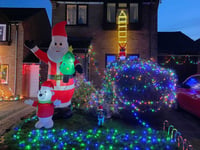 Christmas lights displays dazzle on Crediton road