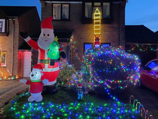 Christmas lights displays dazzle on Crediton road