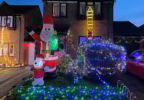 Christmas lights displays dazzle on Crediton road