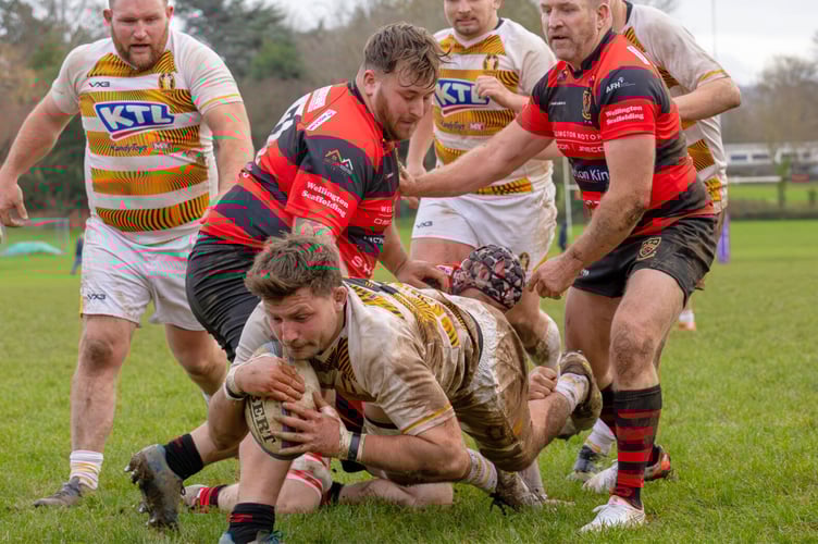 Jake Clarke scoring against Wellington