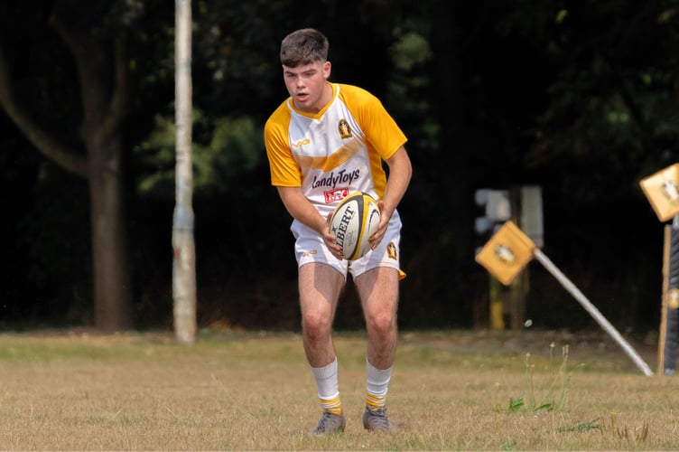 Scrum‑half George Baxter in action earlier this season
