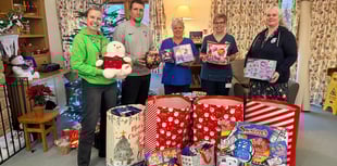 Devon footballers bring joy with Christmas toy appeal