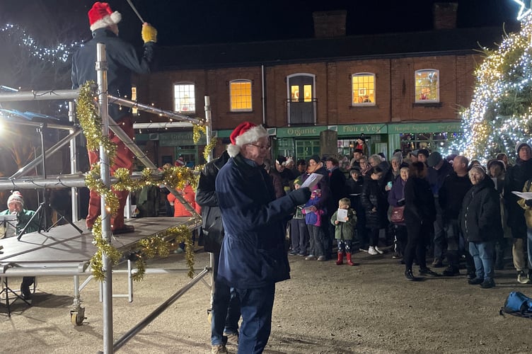 MC for the evening was Crediton Town Band President Paul Evans