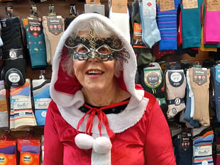 When Mother Christmas visited Crediton

