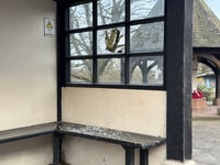 Vandalism at Union Road bus stop and toilet block
