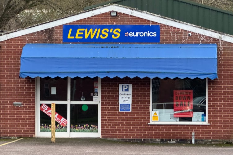 Lewis’s, which has closed after 55 years of service to the community. AQ 1172