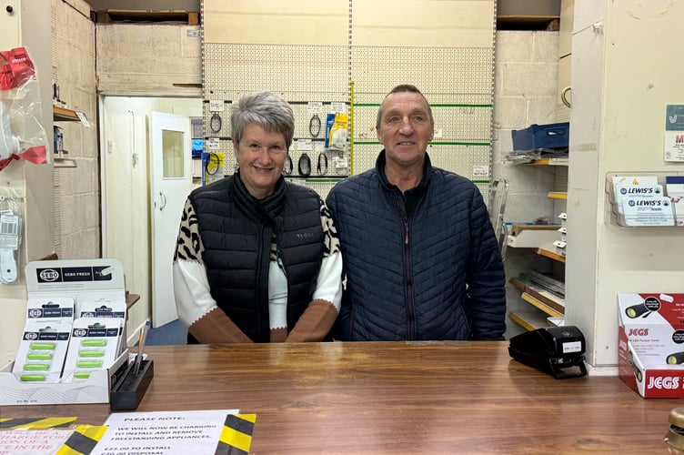 Hayley and Tim Greenslade thank customers for their support of Lewis’s over the last five decades. AQ 1194