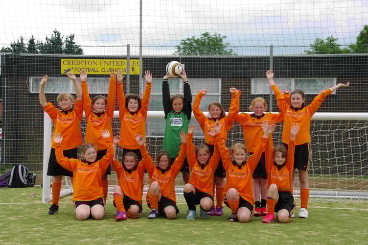 Crediton Youth FC - U10’s in 2015, the first relaunched side.
