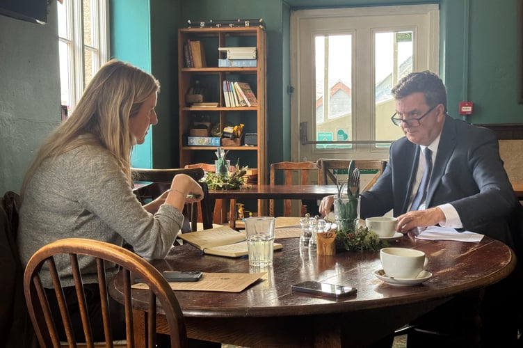 Sophie Herd from the National Farmers’ Union and Mel Stride MP discuss issues affecting our local farming communities.