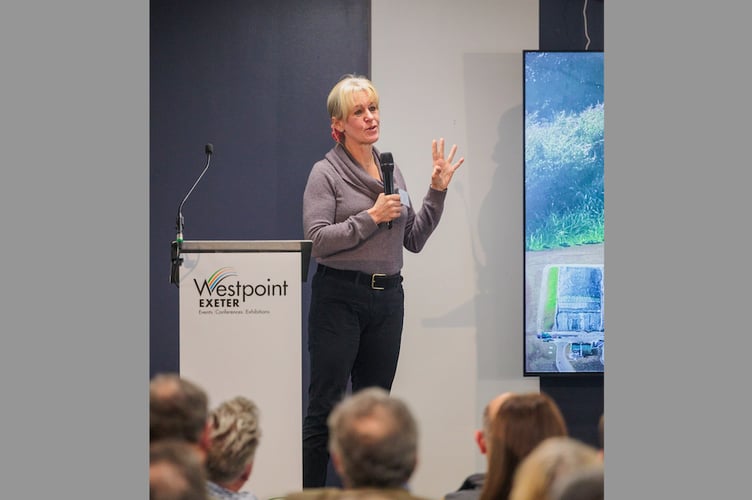 Minette Batters, former Chief Executive of the NFU, speaking at a previous event at Westpoint.