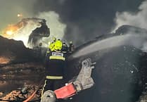 Crediton crews help tackle Brixton compost blaze