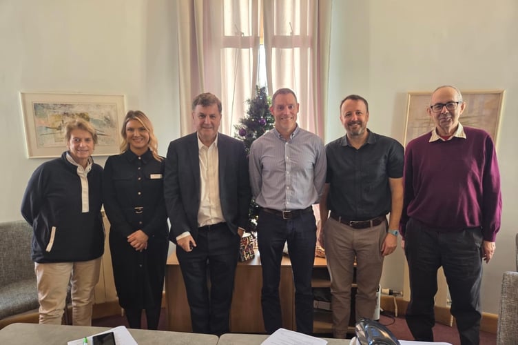 Mel Stride MP, third left, at the Riverside Surgery.