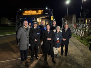 Devon night bus service reaches milestone