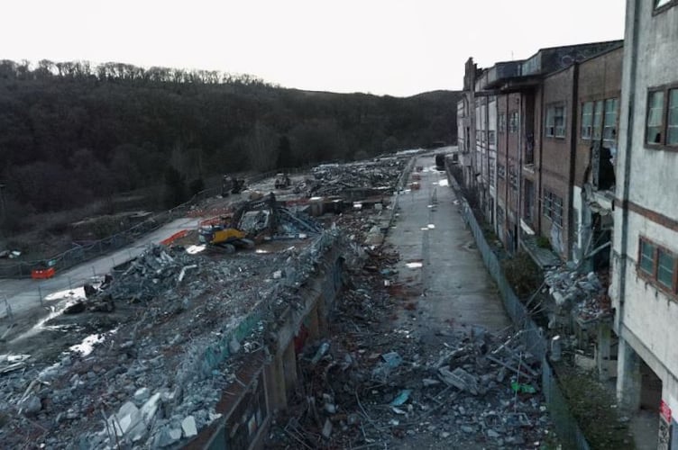 The former creamery site has been demolished to make way for development
