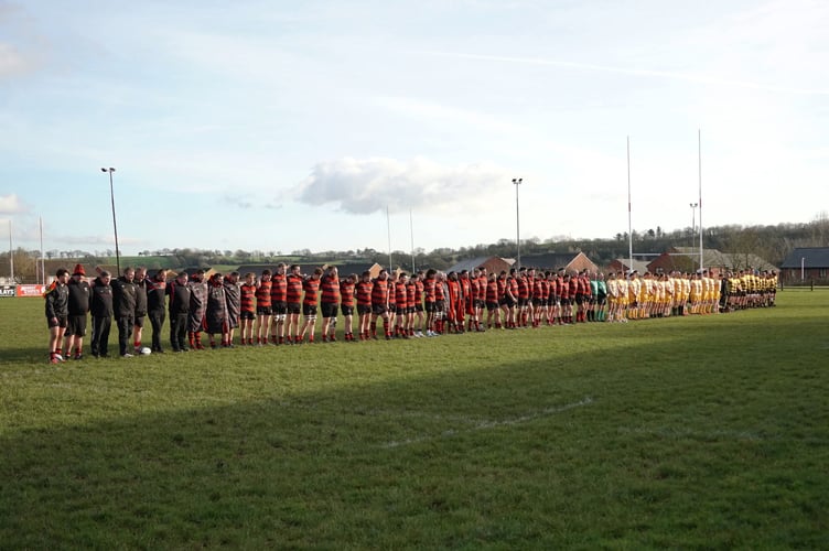 North Tawton, Cullompton and Wadebridge teams held a minute’s silence in memory of Paul Harris like teams across Devon on January 10.
