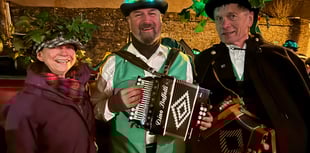 Evil spirits frightened away at Sandford Wassail
