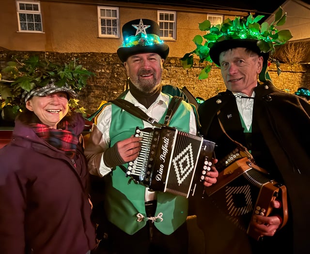 Evil spirits frightened away at Sandford Wassail
