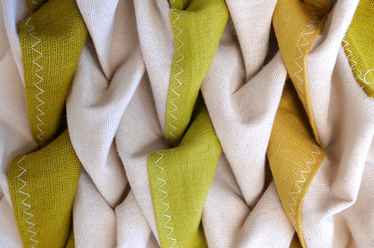 An example of smocking, Bird Beak technique by Annie Coggan.