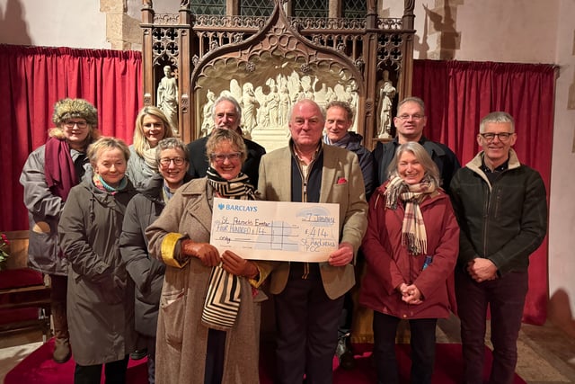 Church donations to homeless charity and foodbank
