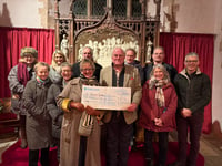 Church donations to homeless charity and foodbank
