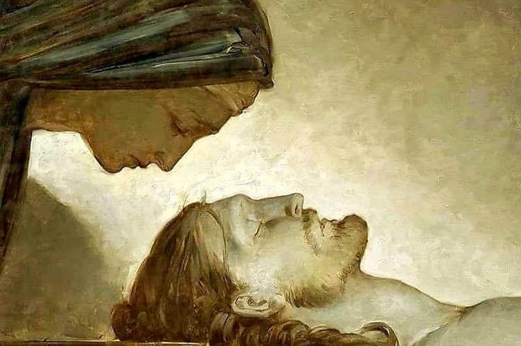 Pietà, oil on canvas, 2008, by Oleg Supereco
