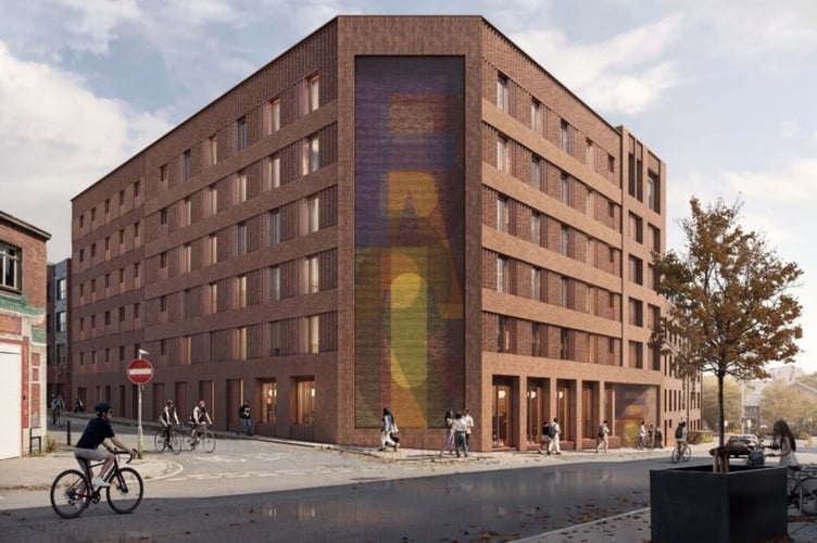The proposed student accommodation block at Verney Street, Exeter