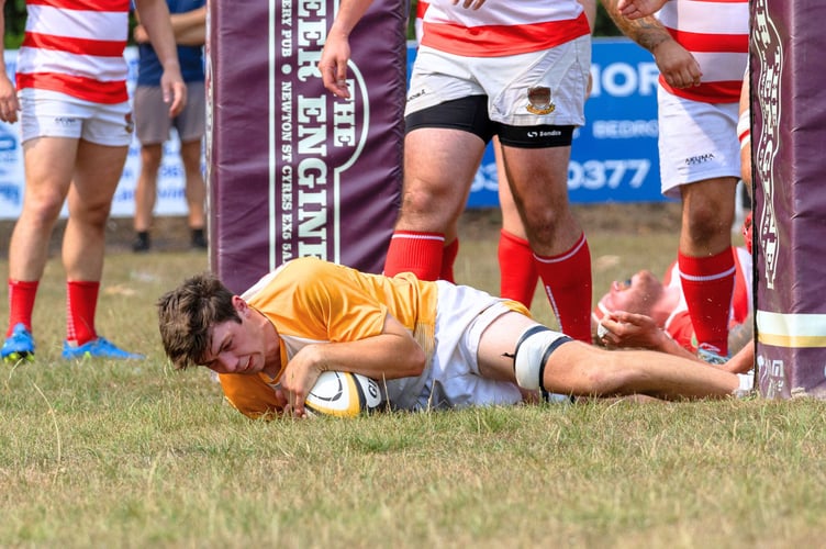 Ben Baxter scoring in a previous game