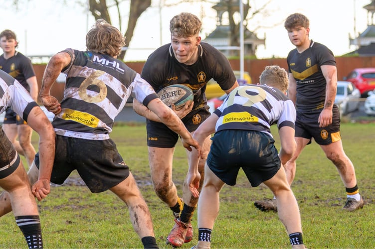 Bertie Johnstone on the attack for the Colts
