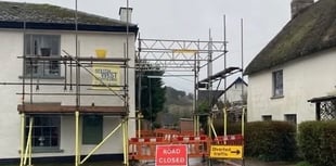 Road closure put in place in Thorverton after property wall collapse
