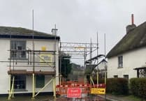 Road closure put in place in Thorverton after property wall collapse