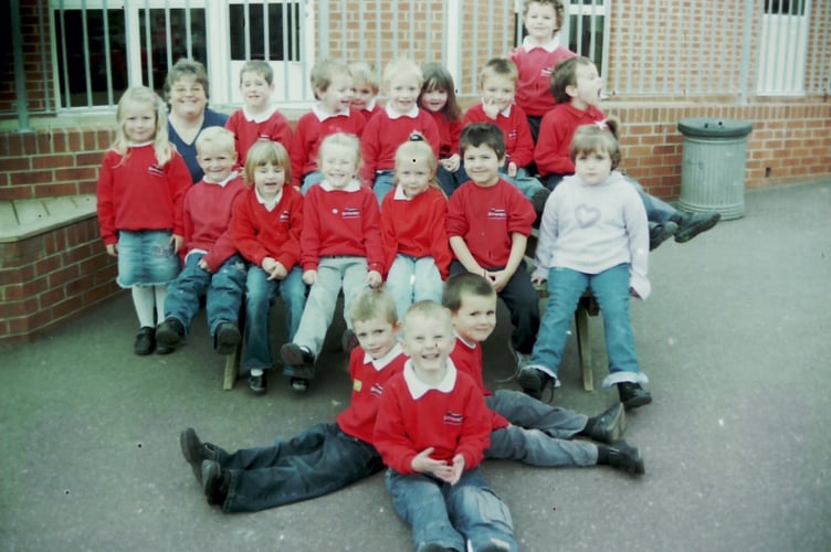Hayward's School pupils took part in 'Jeans for Genes' day in October 2004. DSC02511