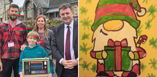 South Tawton Primary School student wins MP Christmas card competition