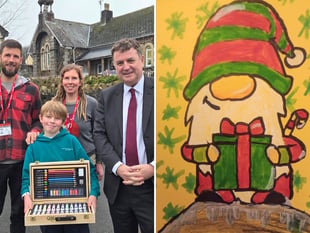 South Tawton Primary School student wins MP Christmas card competition